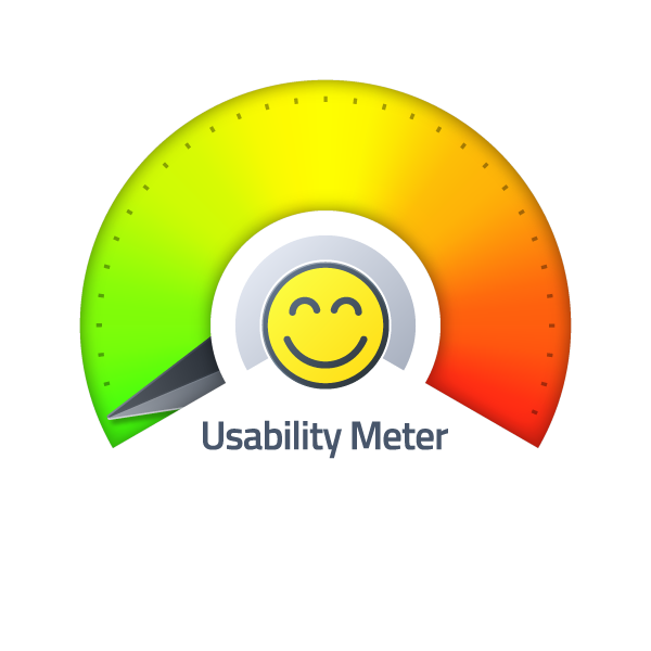 Usability Meter als Teil der Bewertungsskala für Usability-Probleme