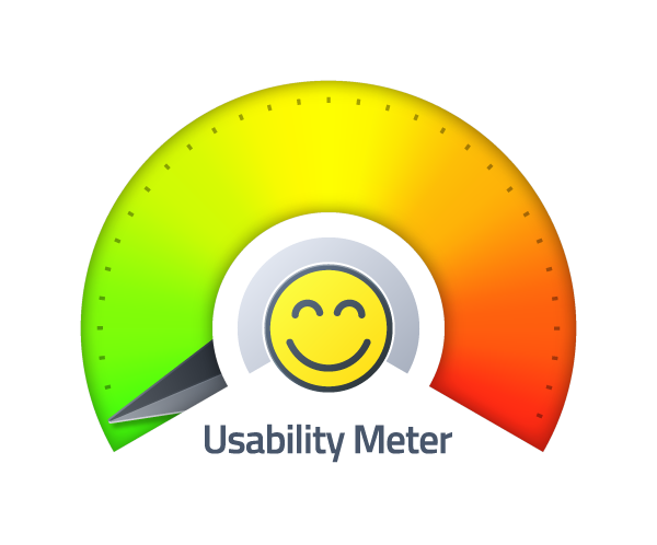Usability Meter - zeigt grün an